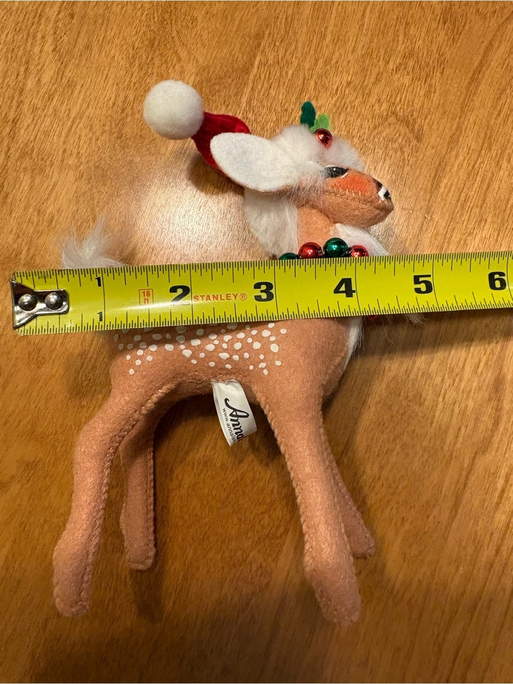 Annalee 2010 Fawn/ Reindeer with Santa Hat - Picture 4 of 7